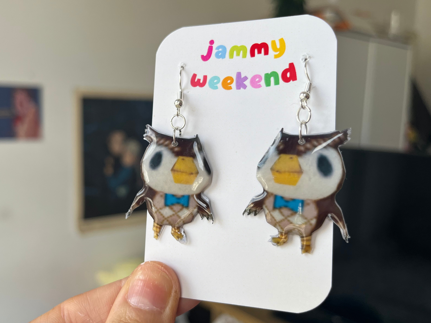 Pixel Museum Owl Earrings