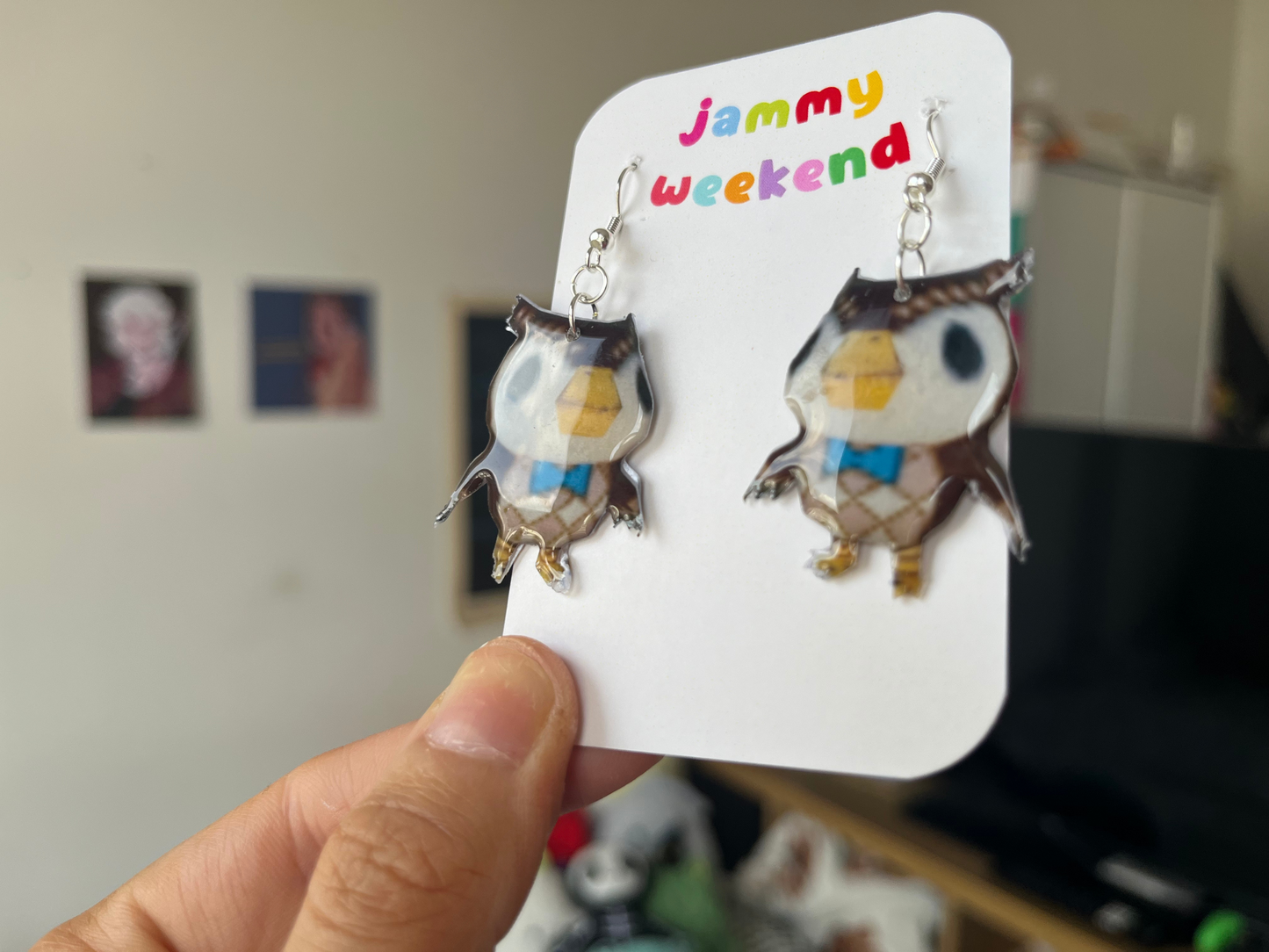 Pixel Museum Owl Earrings