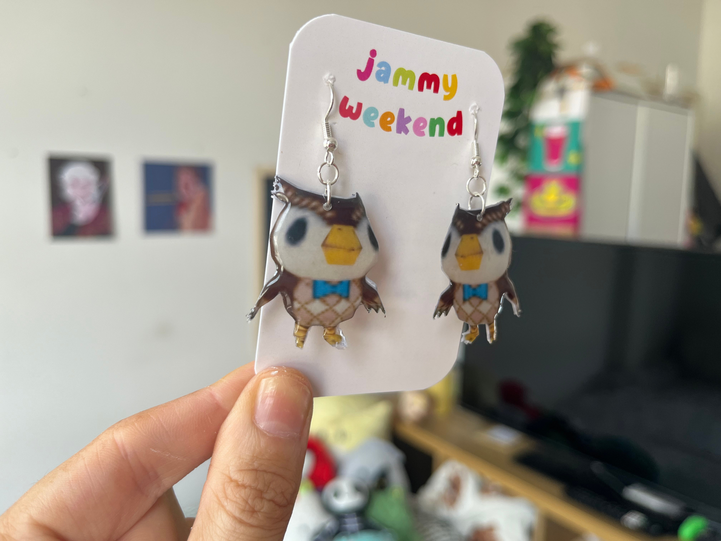 Pixel Museum Owl Earrings