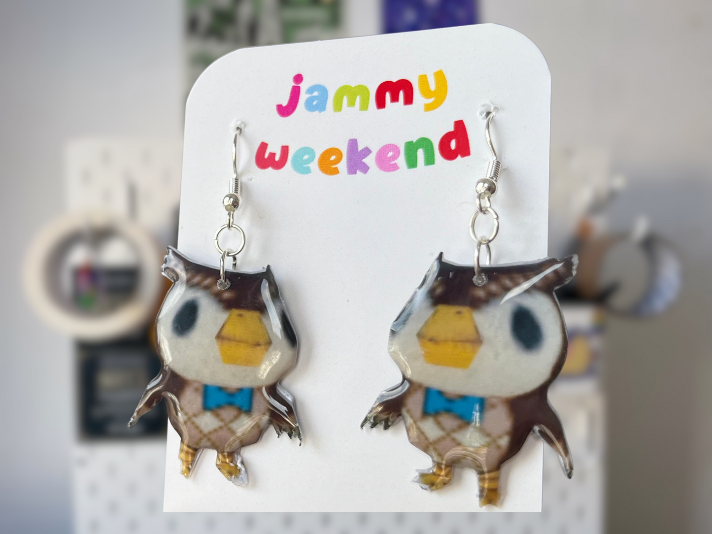 Pixel Museum Owl Earrings