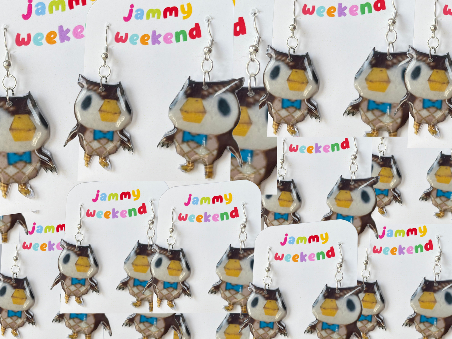 Pixel Museum Owl Earrings