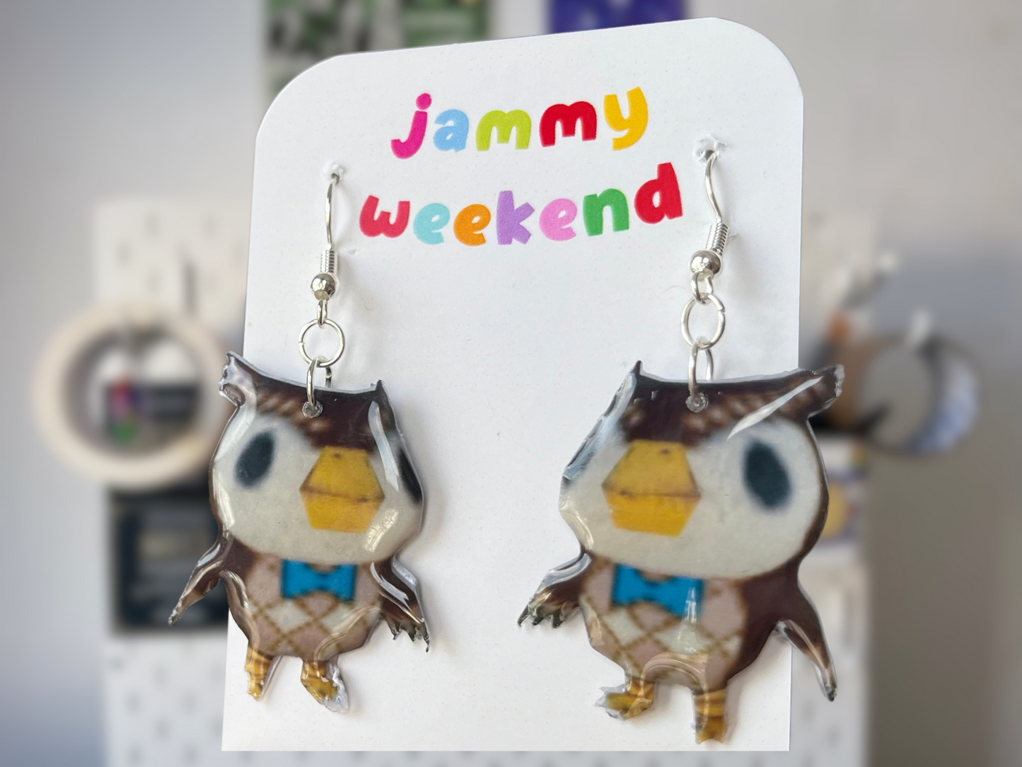 Pixel Museum Owl Earrings
