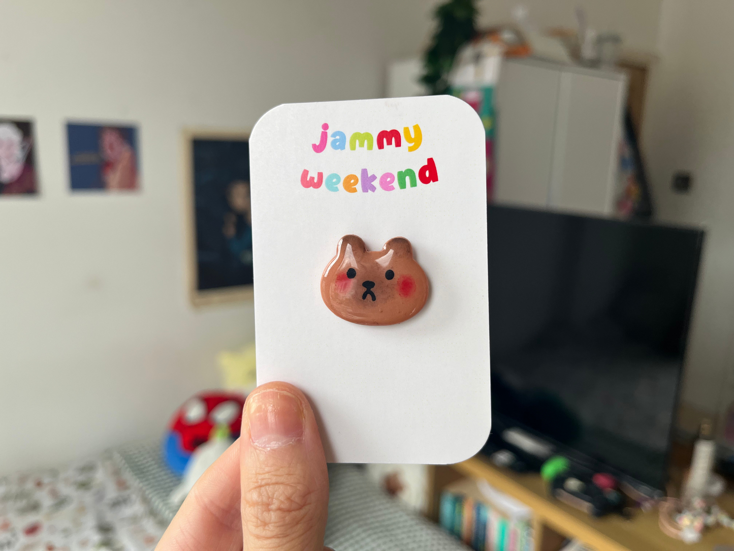 Clay Capybara Pin