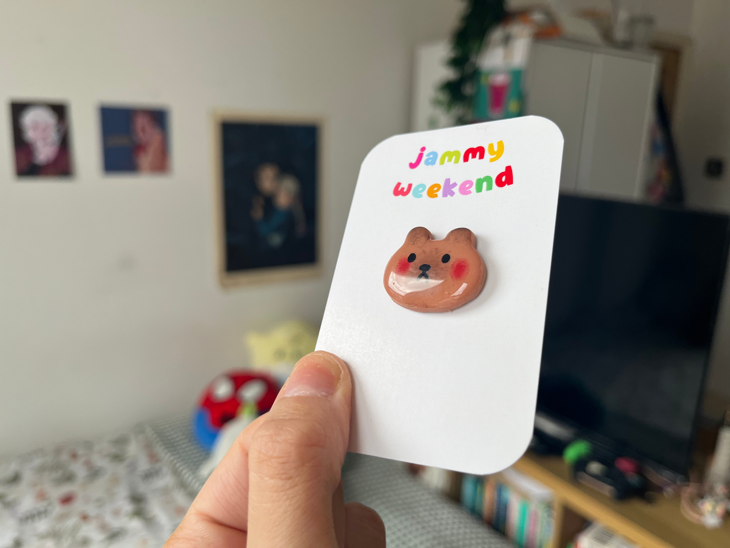 Clay Capybara Pin