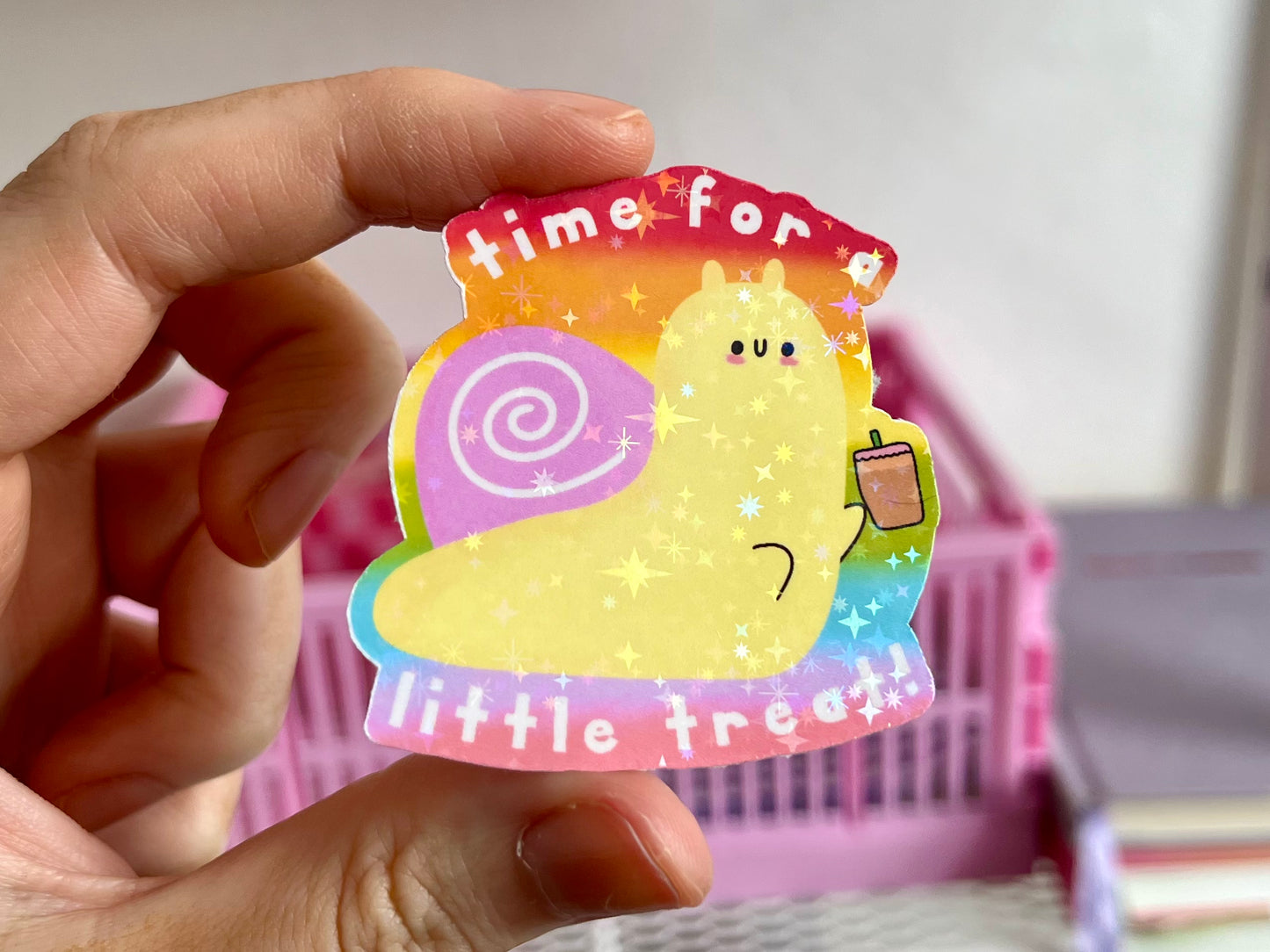 Time for A Little Treat Rainbow Sticker