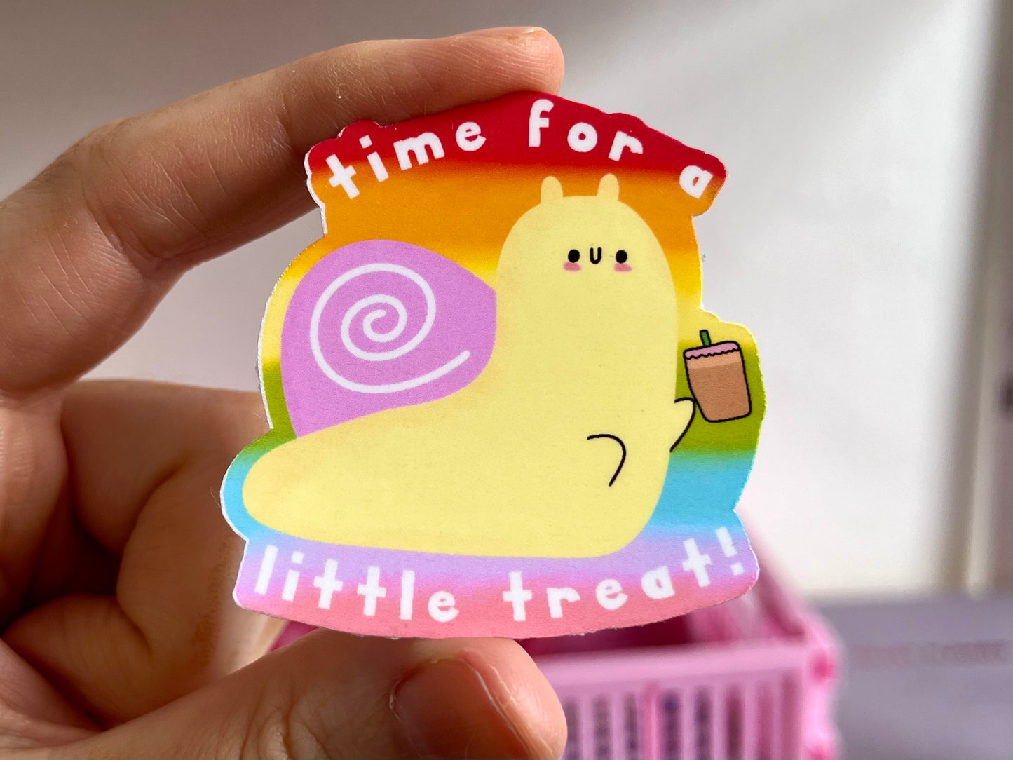 Time for A Little Treat Rainbow Sticker