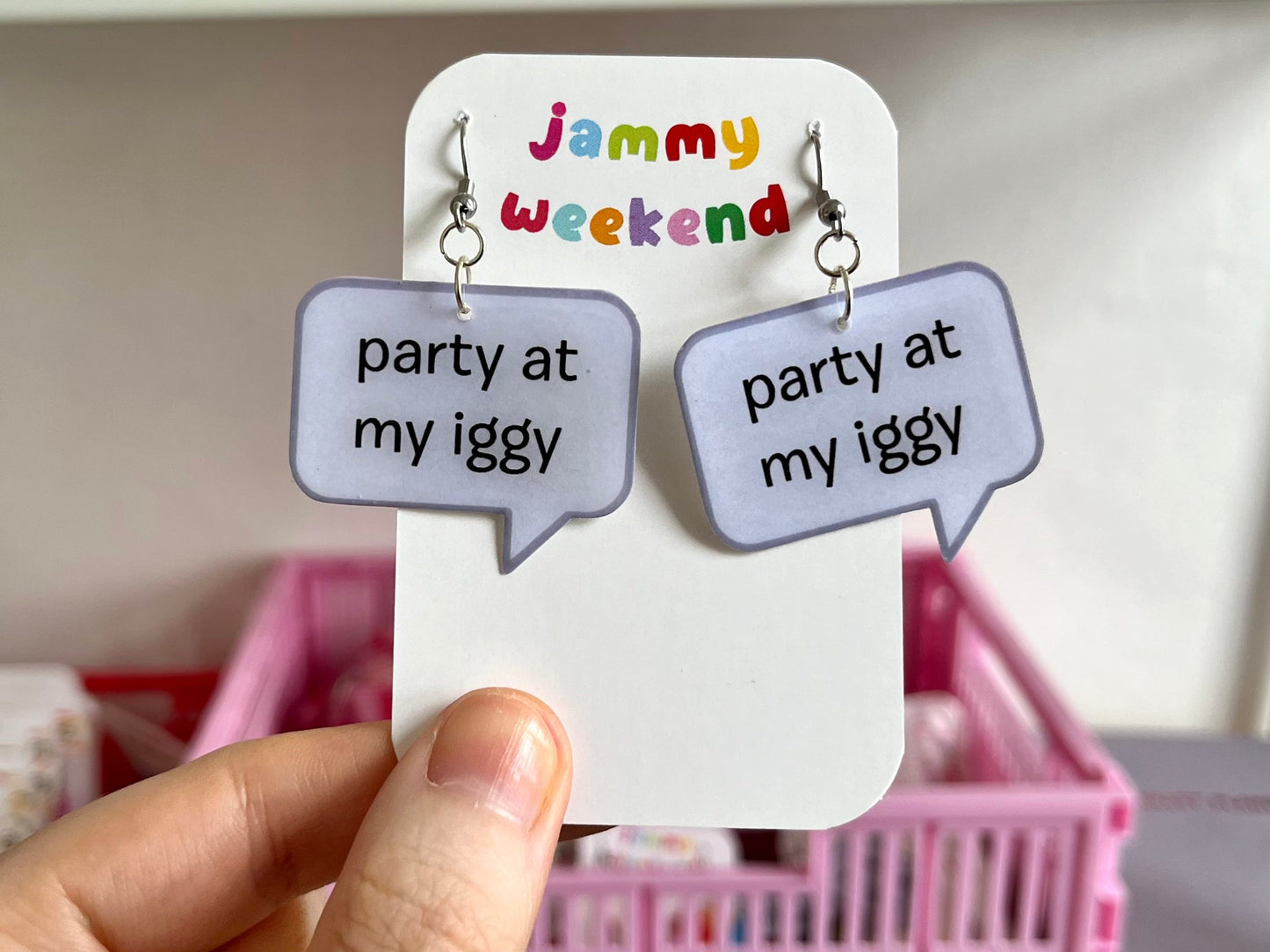 Party at my Iggy Speech Bubble Earrings
