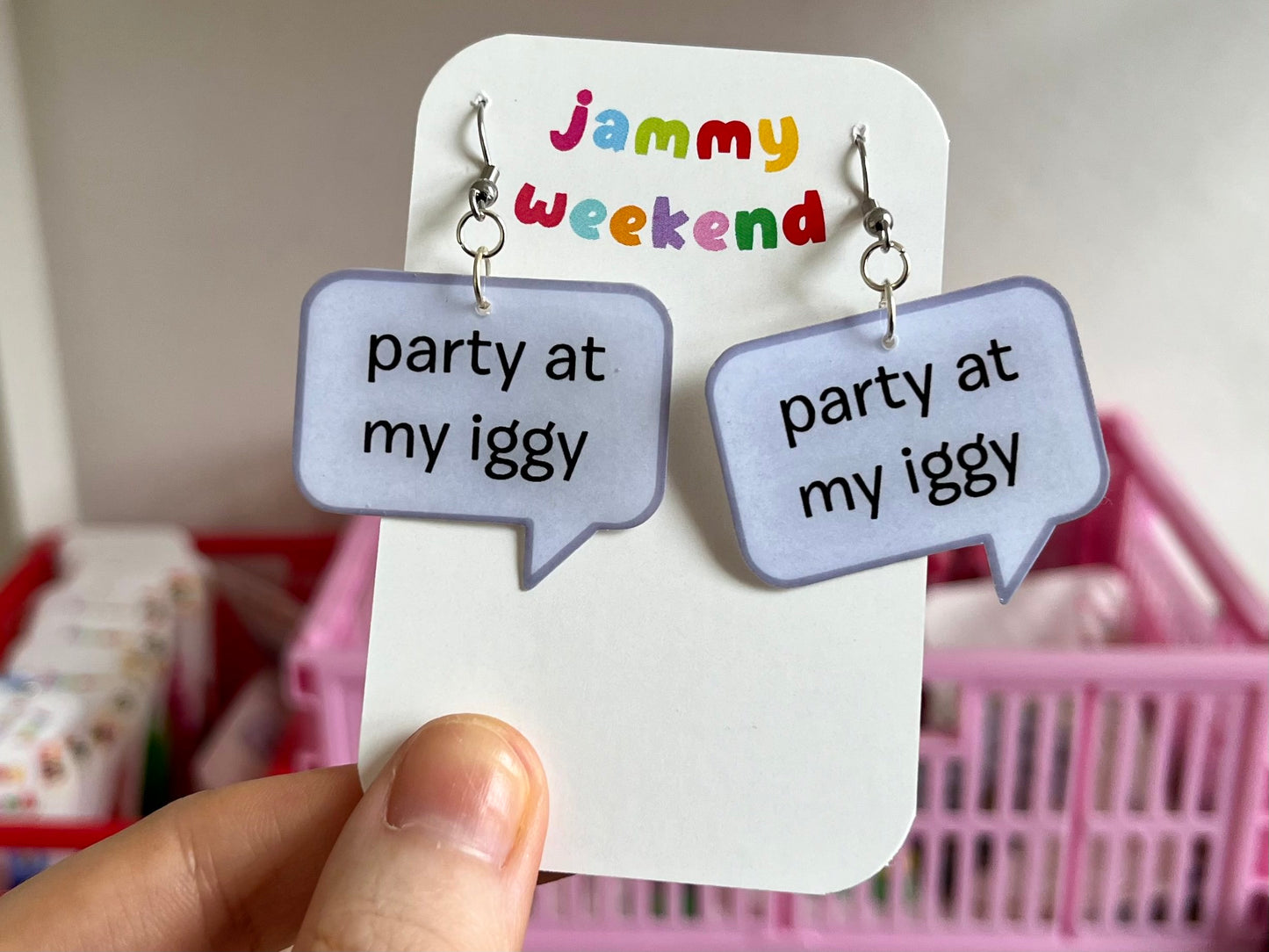Party at my Iggy Speech Bubble Earrings