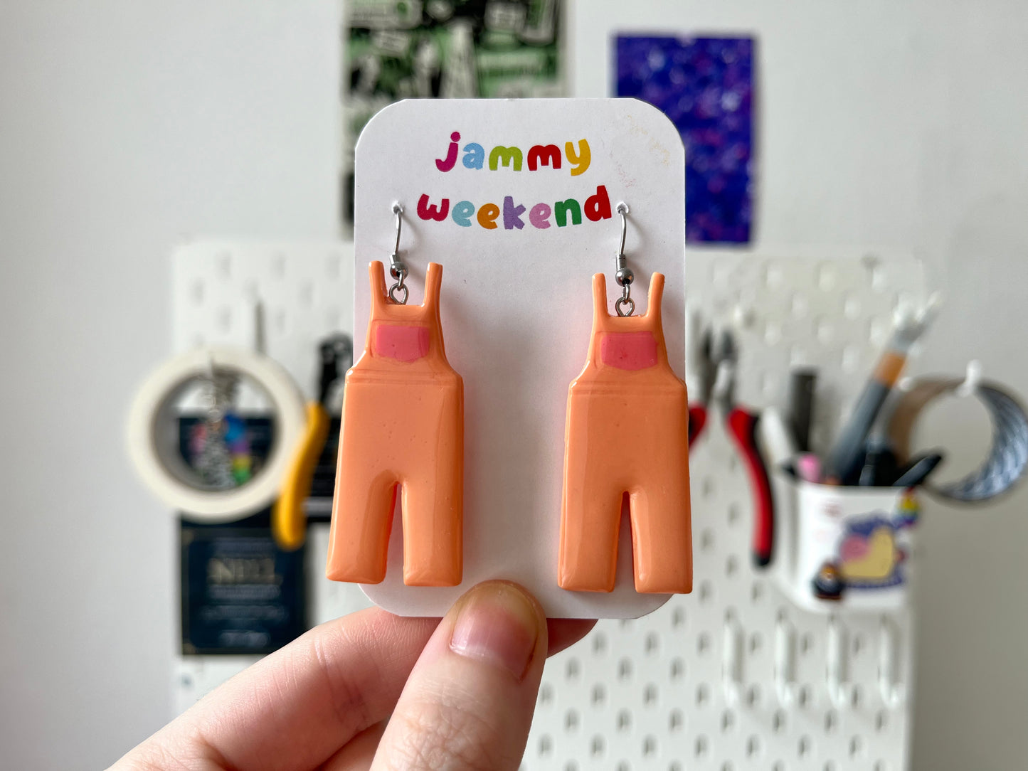 Colourful Dungaree Earrings