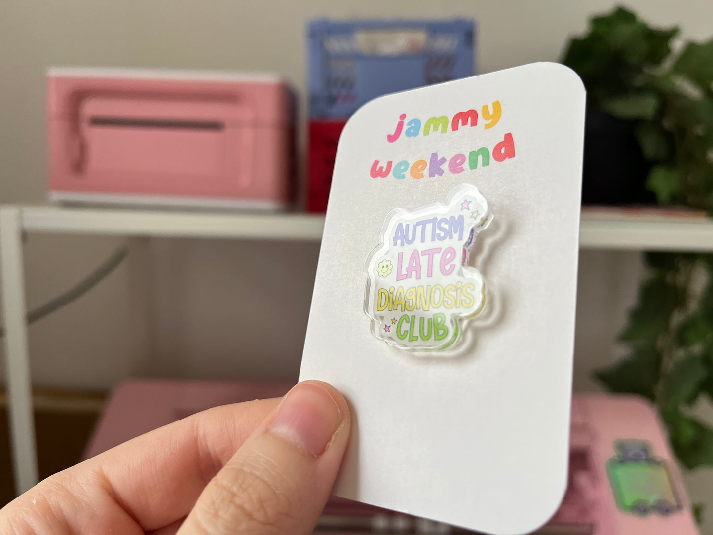 Autism Late Diagnosis Club Pin