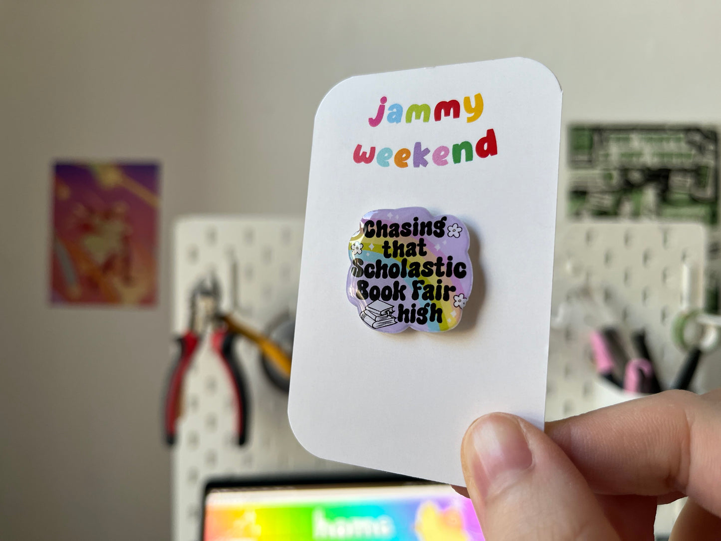 Chasing that Scholastic Book Fair High pin