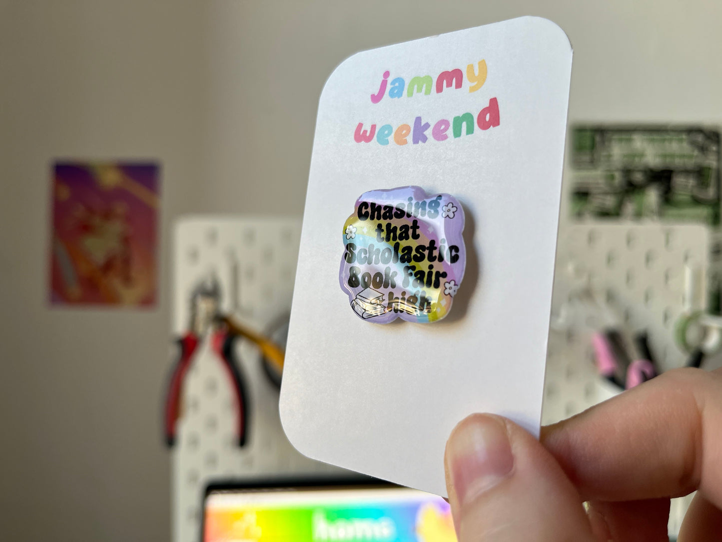 Chasing that Scholastic Book Fair High pin