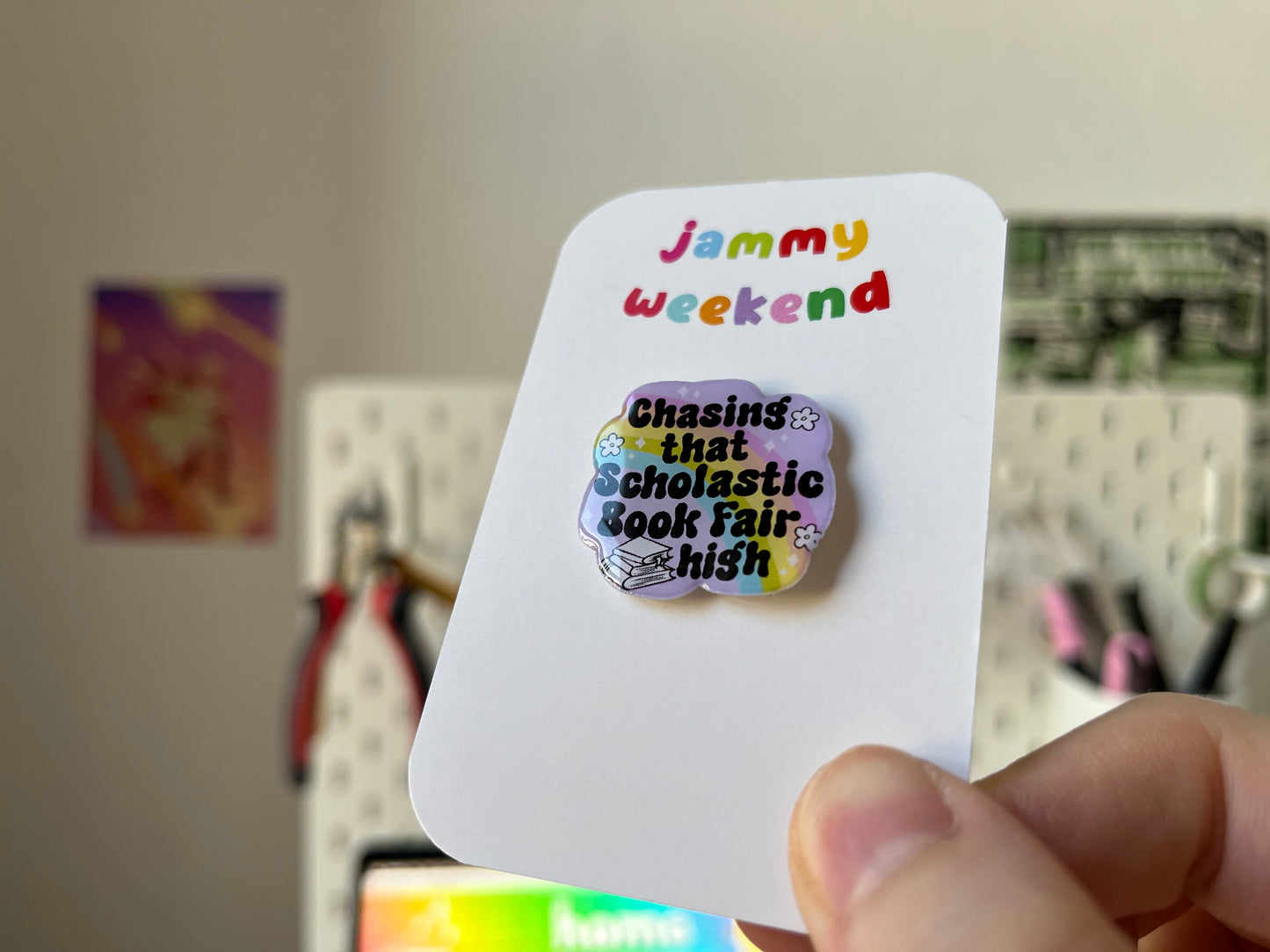Chasing that Scholastic Book Fair High pin