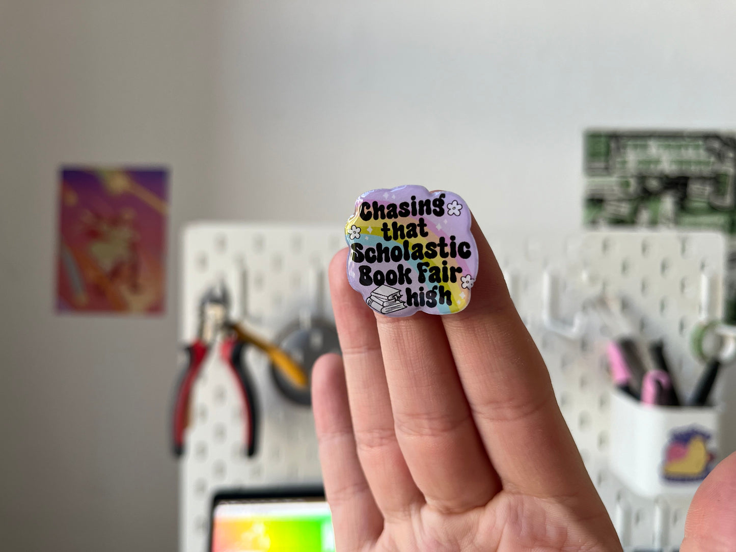 Chasing that Scholastic Book Fair High pin