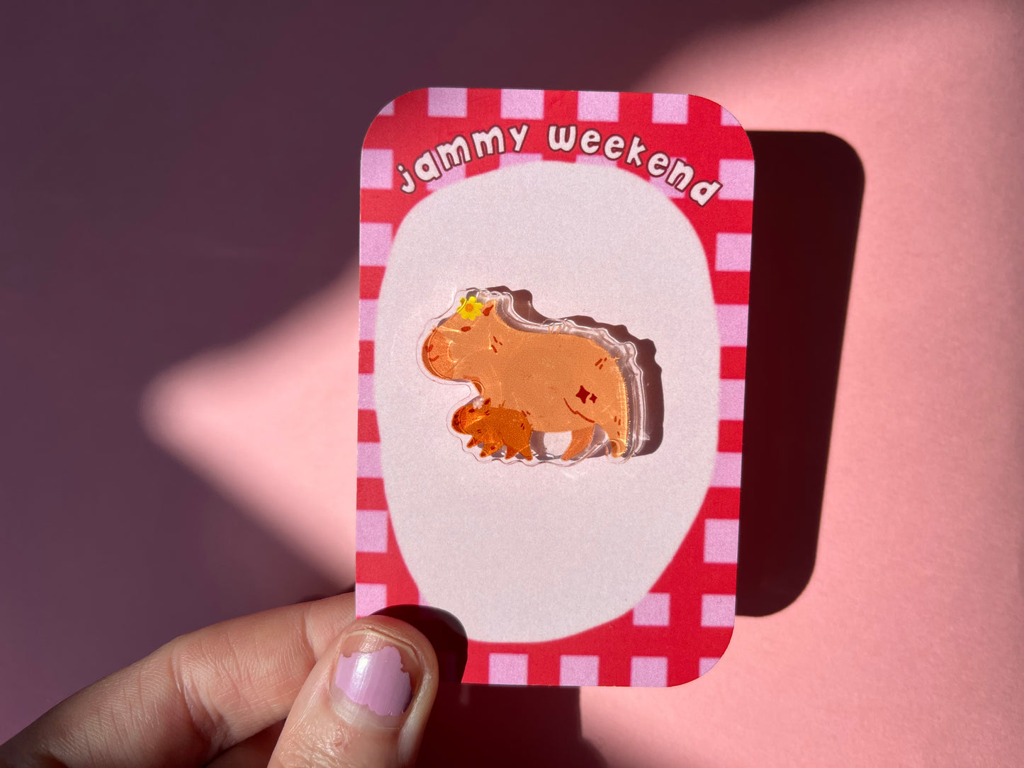 Capybara Family Pin